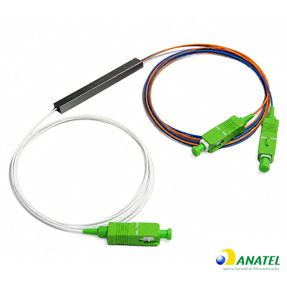 Splitter Óptico Balanceado 1 x 2 SC/APC